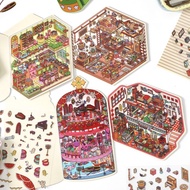 Infeel.Me2.5D Landscaping Stickers Today's Business Nineteenth Fun Handbook diy Stickers