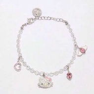 【SWAROVSKI】夢幻城堡Hello Kitty 水晶鍍銀 手鍊