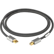 HiFi Audio OTG Decoder DAC Data Line USB to USB-B Type C Lightning Digital Cable for Amplifier Mobil