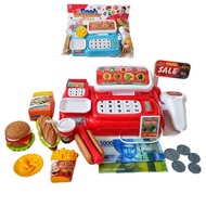 MESIN Children's TOY BURGER CASH WASHER MACHINE CASH REGISTER POUCH