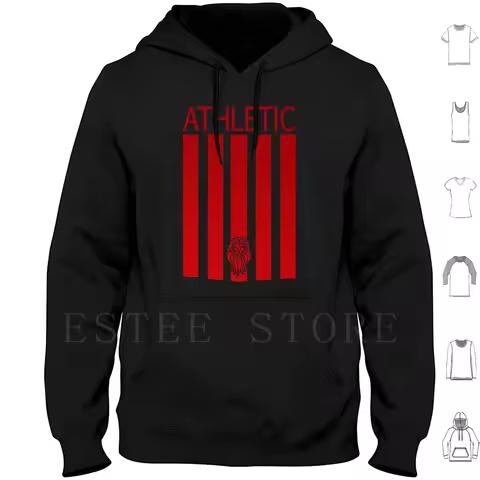 Athletic Hoodies Long Sleeve Athletic Club Bilbao Football Soccer Calcio League Euskadi Basque Count