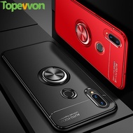Huawei Nova 7i 6 5T Pro 4 4e 3 3i 3e 2i 2s Phone Soft Silicone Case Metal Ring Stand Cover