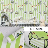 Keroppi Striped Wallpaper Size 8m to/ 10m x 45cm