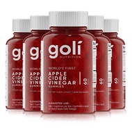5 Bottles GOLI NUTRITION Apple Cider Vinegar Gummies 60S World's First ACV Gummy