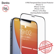 iPhone 12 / 13 / mini / Pro Max Full Coverage Screen Protector Benks VPRO Dust Proof Design Matte Te