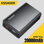 Essager 65W 20000mAh Power Bank Digital Display Portable USB A Type C Cable Charging Power Banks QC2