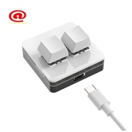 Custom Mini Keyboard 2 Key RGB Macro OSU Keypad Programmable Mechanical Keyboard for Gaming Working,