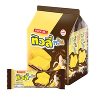 ทิวลี่ ทวิน เวเฟอร์สอดไส้ช็อกโกแลตเคลือบครีมกล้วย 10 ก. x 24