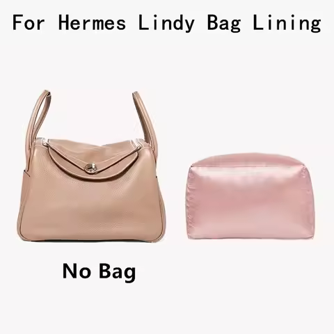 Pure Handmade Silks Fabric Bag Support Lining For Hermes Lindy Handbag Anti Deformation Collapse Bag