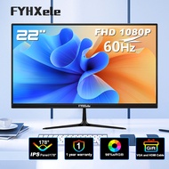 FYHXele pc monitor 19 Inch/22inch computer monitor 60Hz/100Hz 1080P Full HD LCD Display Screen Offic