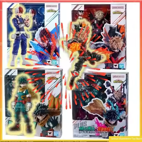Original Bandai S.H.Figuarts SHF Izuku Midoriya My Hero Academia PVC Action Figures Collection Model