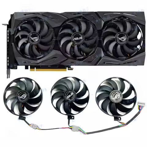 For ASUS GTX1660Ti RX5600XT 5700 5700XT Raptor Fan T129215SU