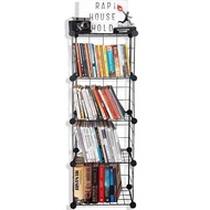 Portable 4 Grid Iron Stacking Shelf