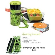 Tupperware Groovy Lunch/Drink a Lot+Groovy Box/Place To Eat And Drink 1 set