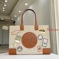 hot sale authentic tory burch bags women   TORY BURCH Canvas shopping bag Lady bags Shoulder Bag crossbody bag tory burch official store