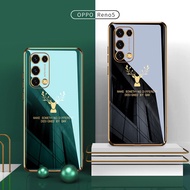 Casing Oppo Reno 5 5K Reno5 Pro Reno5Pro 5Pro 4G 5G Reno5K Luxury Plating Camera Protective Soft Cover Smooth Cases Polished Covers
