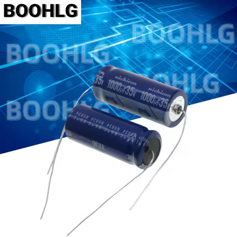5PCS Axial Electrolytic Capacitor Through-Hole Horizontal Electrolytic Capacitor 35V 1000UF 35V 13X3