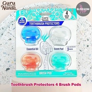 Guru Nanda - Toothbrush Protectors 1 or 4 Brush Pods ฝาครอบแปรงสีฟัน