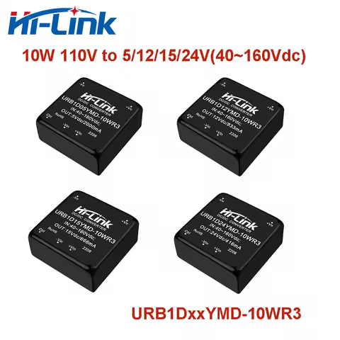 Hi-Link DC-DC URB1D05YMD-10WR3 URB1D12YMD-10WR3 10W 110V to 5V/12V/15V/24V DC-DC Power Converter Sup