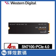 WD Black Label SN7100 4TB M.2 PCIe 4.0 NVMe SSD Solid State Drive