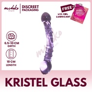 Midoko Double Trouble Glass Dildo Double Ended Pleasure Wand Pink