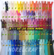 *BORONG*[ 50/100PCS] 8”-24” ZIP SOROK MURAH/INVISIBLE ZIP/ZIP SEMBUNYI/HIDDEN ZIP/ZIP SURUK/ZIP SORO