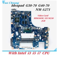 Lenovo G50 - 70 G40 - 70 Papan Utama Laptop I3 I5 I7 Cpu Hd8500m / r5 - m230 2 gb Gpu Ddr3l 100 % Be
