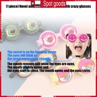 XI Winking Glasses Party Favors Costume Toy Funny Crazy Eyes Glasses Prank Stuff Silly Party Favor f