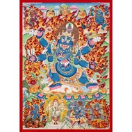 佛教六臂大黑天唐卡 神聖之怒 送禮