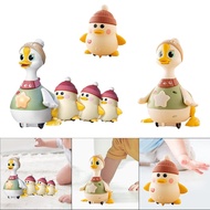 [szlztmy2mg] Infant Crawl Time Toys Crawling Baby Toy Cute Interactive Crawling Ducks Toy Electric B