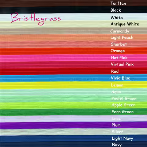 BRISTLEGRASS 2 5 10 Yard 5/8" 15mm Solid Color Shiny FOE Fold Over Elastic Spandex Band Hair Tie Hea