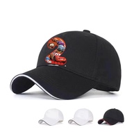 Racing Mobilization Lightning McQueen Number 2 Cartoon Peripheral Baseball Hat for Men and Women Run