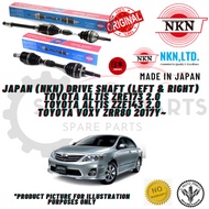 TOYOTA ALTIS ZRE173 / ZRE143 / VOXY ZRR80 2017y~ / WISH ANE11 DRIVE SHAFT -BRAND NKN 100% ORIGINAL M