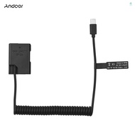 Andoer EN-EL14 Dummy Battery USB-C Coupler Adapter Dummy Battery Coupler with USB Type-C Spring Powe