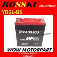 YB5L-BS BATTERY DAIYASHO YB5 MF BATTERY YB5LBS MAINTENANCE FREE BATTERY YB5 BATERI KERING YB5L-BS DY