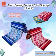 3 in 1 Foldable Single Mattress 5 cm / Tilam Bujang Berlipat 2 Inci / 5 cm / Tilam Single / Single Mattress