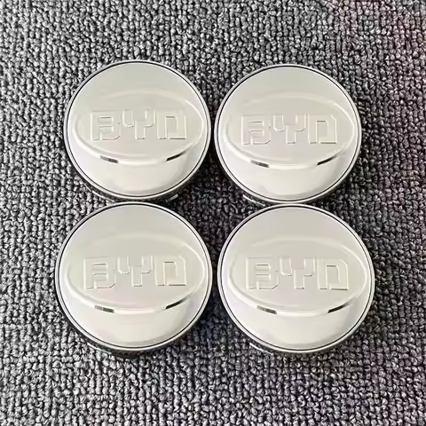 4Pcs 55 58 68mm Automobile Wheel Hub Center Caps Emblem For BYD Atto 3 Seal Dolphin Han Tang Song Yu