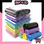 INFY - ROLL PLASTIC TRASH BAGS ROLL TRASH BAGS SIZE 42.7cm x 42.7cm CONTENTS 10 SHEETS R915