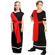 [Ready Stock] Halloween Masquerade Ancient Roman Greece Performance Costume Children Roman Goddess G