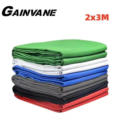 GAINVANE 2x3M Background For Photography White Black Green Screen Wall Backdrop Cloth Muslin Cotton 