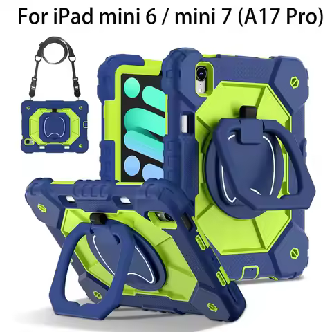 For iPad mini 7 2024 A17 Pro Case A2993 A2995 A2996 8.3 inch Tablet cover Silicone+PC For iPad mini 