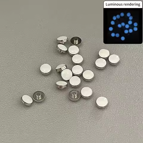 White Beads Blue Green Luminous Pip Watch Bezel Insert 12 O’Clock Lume Pearl Dot Mod Parts Replaceme