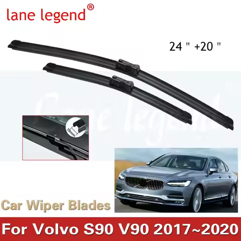 for VOLVO S90 V90 2017~2020 S 90 V Windscreen Wipers T4 T5 T6 T8 D3 D4 D5 AWD Car Wiper Blades Car A