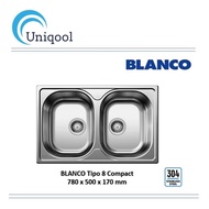 BLANCO Tipo 8 Compact Double Bowls Kitchen Sink