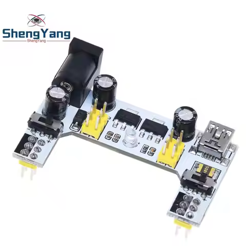 TZT 1/2/5PCS MB102 white Breadboard Power Supply Module 3.3V 5V For arduino Solderless