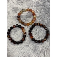 GELANG TASBIH BATU AKIK YAMAN HITAM 10MM SULUR MERAH 99/100 BIJI SULAIMAN MADU AGATE🔥🔥🔥