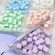 DO 1Set Soft Nail Sponges for Omber Nail Art Sponges Auras Nails Omber Nail Brush