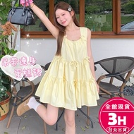 [Rika] Arrive The Next Day Women's Dress Short Skirt Sling Bowknot Summer Comfortable Slimmer Look V
