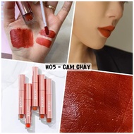 Burnt Orange Matte Lipstick 05 Ha:py Mattle Lipcream Mini Garden 3.5ml PV702