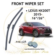 LEXUS NX200T NX200 JAPAN TECHNOLOGY WIPER BLADE SET 16'' / 26'' FREE WINDSHIELD CLEANING 2 TABLET